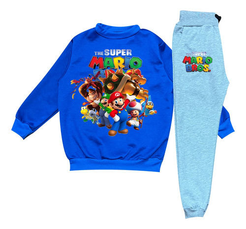 Conjunto Sudadera Super Mario Bros Para Niños