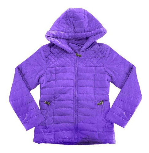 Jaqueta Fem Puffer Infantil Sea Surf Matelassê Com Pelinhos