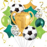 Kit 15 Globos Para Futbol Copa Cumpleaños Decoracion Fiesta