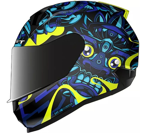 Casco Cerrado Moto Shaft Nueva Coleccion D Az Motos.shop