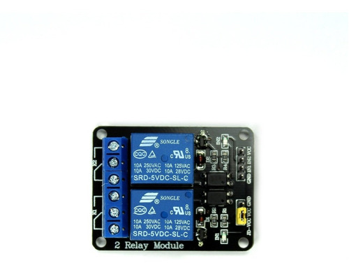 Modulo Rele Relay Relevador 2 Canales, Arduino, Pic, Robot