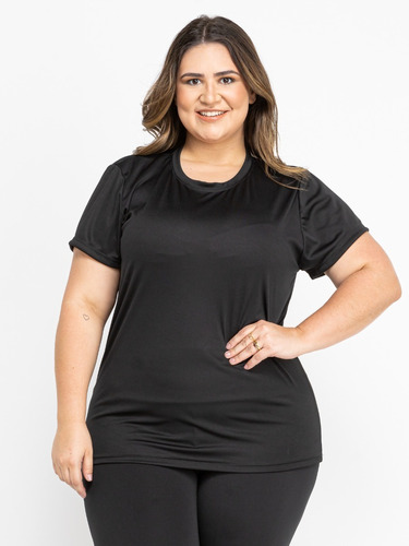 Camiseta Dry Fit Feminina Plus Size | Esportes | Academia