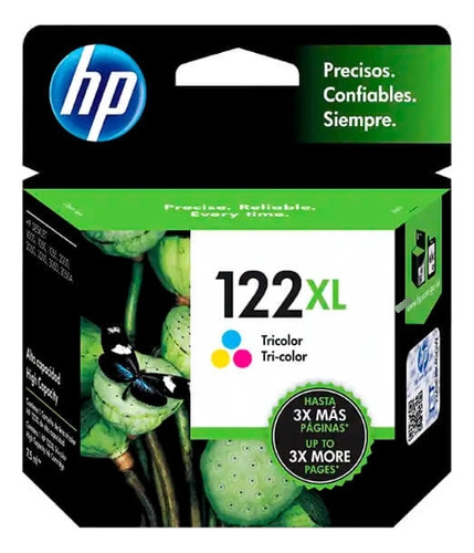 Cartucho De Tinta Hp 122xl Tricolor 330 Páginas Original