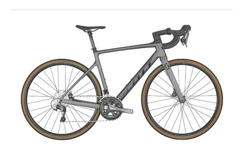 Bicicleta Ruta Scott Addict 40 2023 Carbon 10 Vel Gris