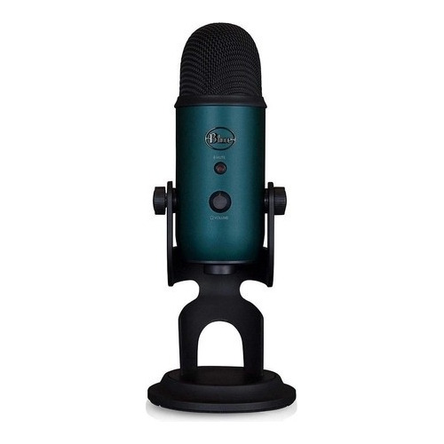 Microfone Blue Yeti Teal Condensador Omnidirecional