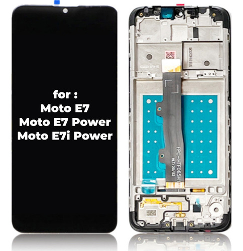 T Pantalla Táctil Lcd Con Marco For Moto E7 E7i Power