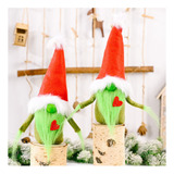 L D Decoración Navideña Navidad Rojo Amor Grinch Facele 5963