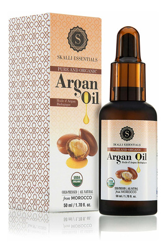 Aceite De Argán Marroquí Líquido Dorado 100% Puro Y Natural