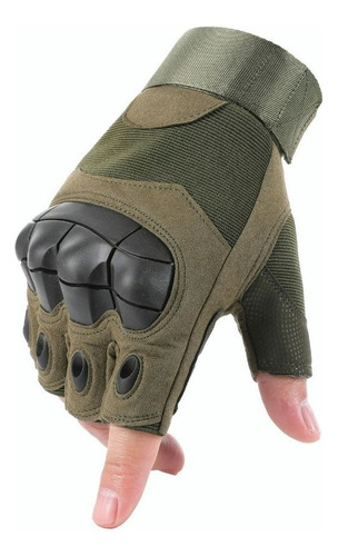 Guantes Tacticos Nudillos Almohadillas Militar Medio Dedo