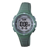 Reloj Digital Xonix 100m Sumergible Verde Mujer Bau-004