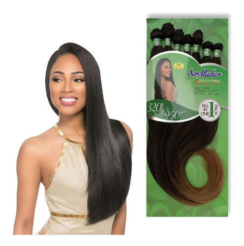 Cabelo Orgânico Daiane Ser Mulher 70cm 320 Gramas Cor T2/27