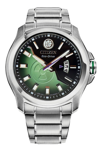 Reloj Citizen Marvel Hulk Smash Green Dial Aw1351-56w 