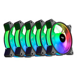 Cooler Fan Para Gabinete Aigo Ar12 Pro 5 Em 1 Rgb