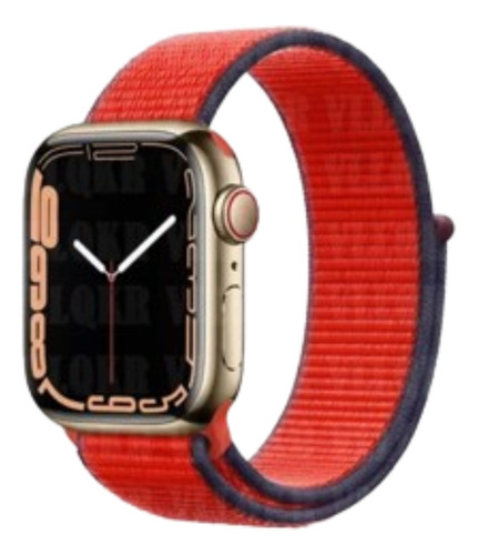 Correa Nylon Compatible Iwatch Apple Watch 38/40/41mm Rojo