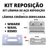 Kit Lâmina Serrilhada + Reposição Lâmina Inox Kit Barbeiro!!