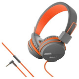 Audífonos Manos Libres Cable Tipo Cordón.aud-222 Gris/orange