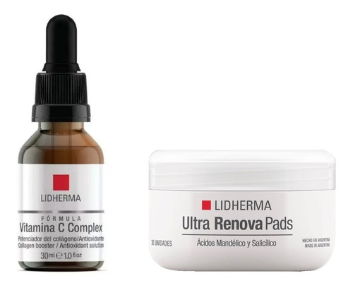 Ultra Renova Pads + Fórmula Vitamina C Complex Lidherma 