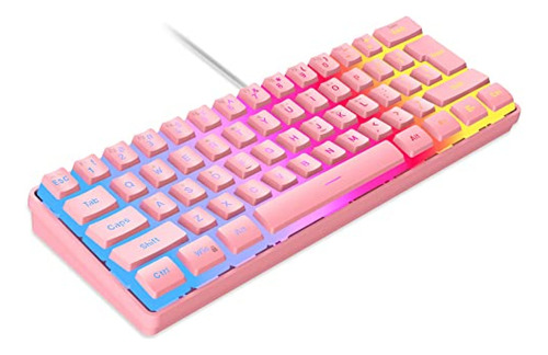 Teclado Mecanico Dgg 60% Teclado Para Juegos Con Cable, Tecl