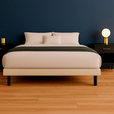 Base Cama Box Urban Para Colchon Individual Beige