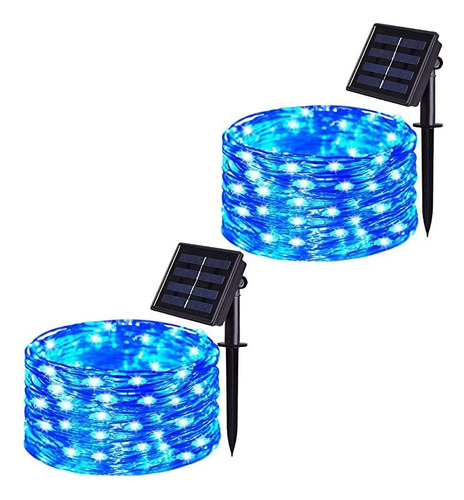 2packs 30m 300led Solar Luz De La Tira Para La Decoración De