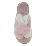 Via Urbana Pantufla Confort Conejo Frio Invierno Mujer 87296