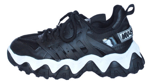 Zapatillas Enjoy Sneakers Plataforma Urbanas Black