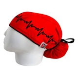 Gorro Quirúrgico Corazon Electrico  Antifluido + Lanyard 