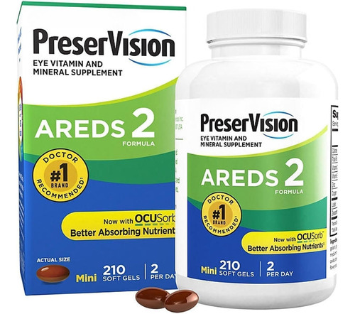 Preservision Areds-2 Para Ojos Sabor Sin Sabor, 210 Gels 