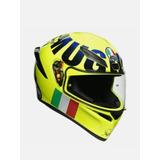 Casco Moto Pista Gp Agv Valentino Rossi 46  Amarillo Fluo