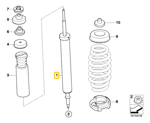 Kit Amortiguadores Traseros Para Bmw Serie 1 E87 118i N46 Foto 2