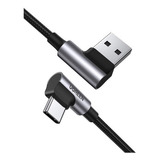 Cable Carga Rápida Ugreen Carga 60w & Datos 480mbps Usb A Usb C 90 2 Metros