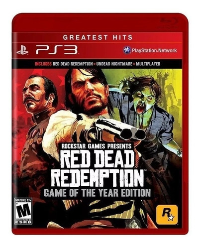 Red Dead Redemption  Game Of The Year Edition Rockstar Games Ps3 Físico