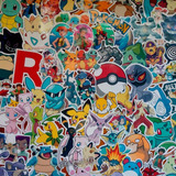 Stickers Autoadhesivos Pokemon Pack De 12 Unidades Anime