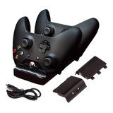 Carregador Duplo Para Controle Xbox One C/ 2 Bat. Recarreg.