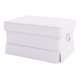 Funda Otomana Para Taburete Ikea Ektorp En Blanco