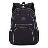 Mochila Bolsa Notebook Masculina Feminina Unisex Escolar Cor Preto