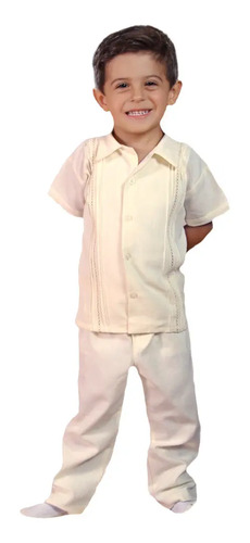 Traje Conjunto De Manta O Guayabera Talla 10 - 12