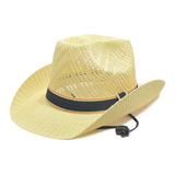 Sombrero Gardelito Calado Cowboy Beige Negro Unisex Eva Rain