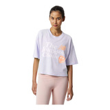 Remera New Balance Essentials Endle Blanco Mujer