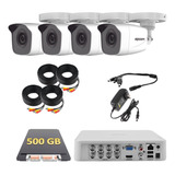 Kit Circuito Cerrado Dvr 8 Canales 4 Cámaras Hd 720p 500 Gb