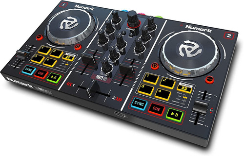 Controlador De Dj Portátil Numark Party Mix De 2 Canales