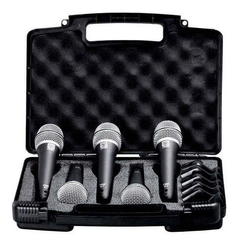 Microfone Superlux Pra D5 Vocal Profissional Kit 5 Pçs