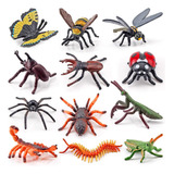 Newmemo Realista Bugs Figuras Juguetes 12 Piezas Insectos De