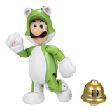 Super Mario Bros Luigi Cat Figura Cat Luigi Muñeco Felino