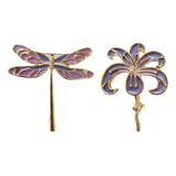 Broche Decorativo De Cristal, 2 Piezas