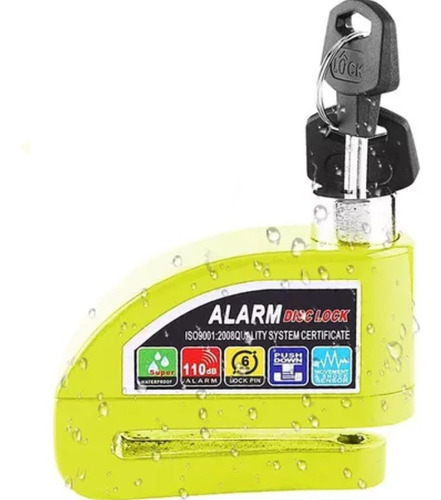 Nueva Cerradura De Freno De Disco Impermeable Para Alarma De