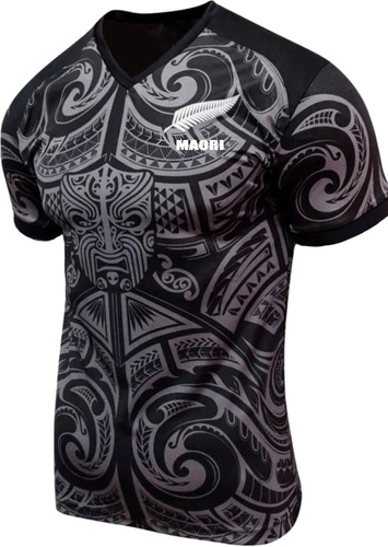 Camiseta Maorí All Blacks Para Niños