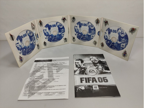 Fifa 06 Soccer Original Jogo Pc 4 Cds Manual Português 