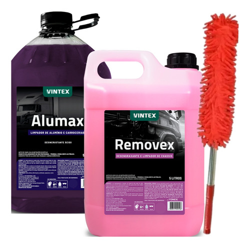 Limpa Baú/alumínio/carroceria Alumax+deseng Removex+escova