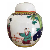 Jarron Pontiche Porcelana China Dinastia Qianlong  Antiguo